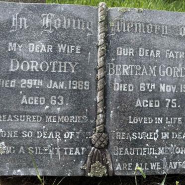 ? Bertram Gordon -1974 & Dorothy -1969