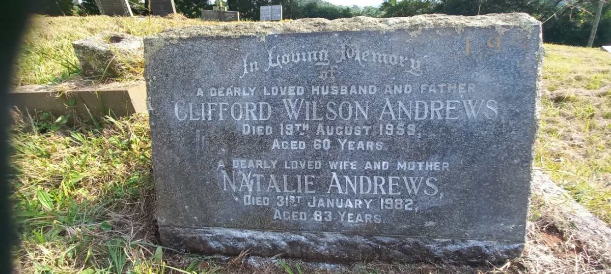 ANDREWS Clifford Wilson -1959 & Natalie -1982
