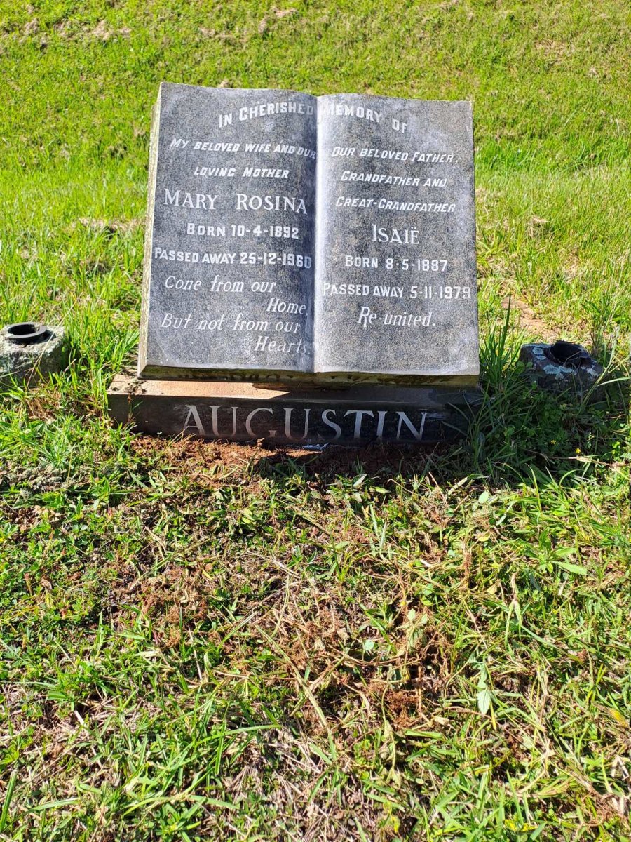 AUGUSTIN Isaie 1887-1979 & Mary Rosina 1892-1960