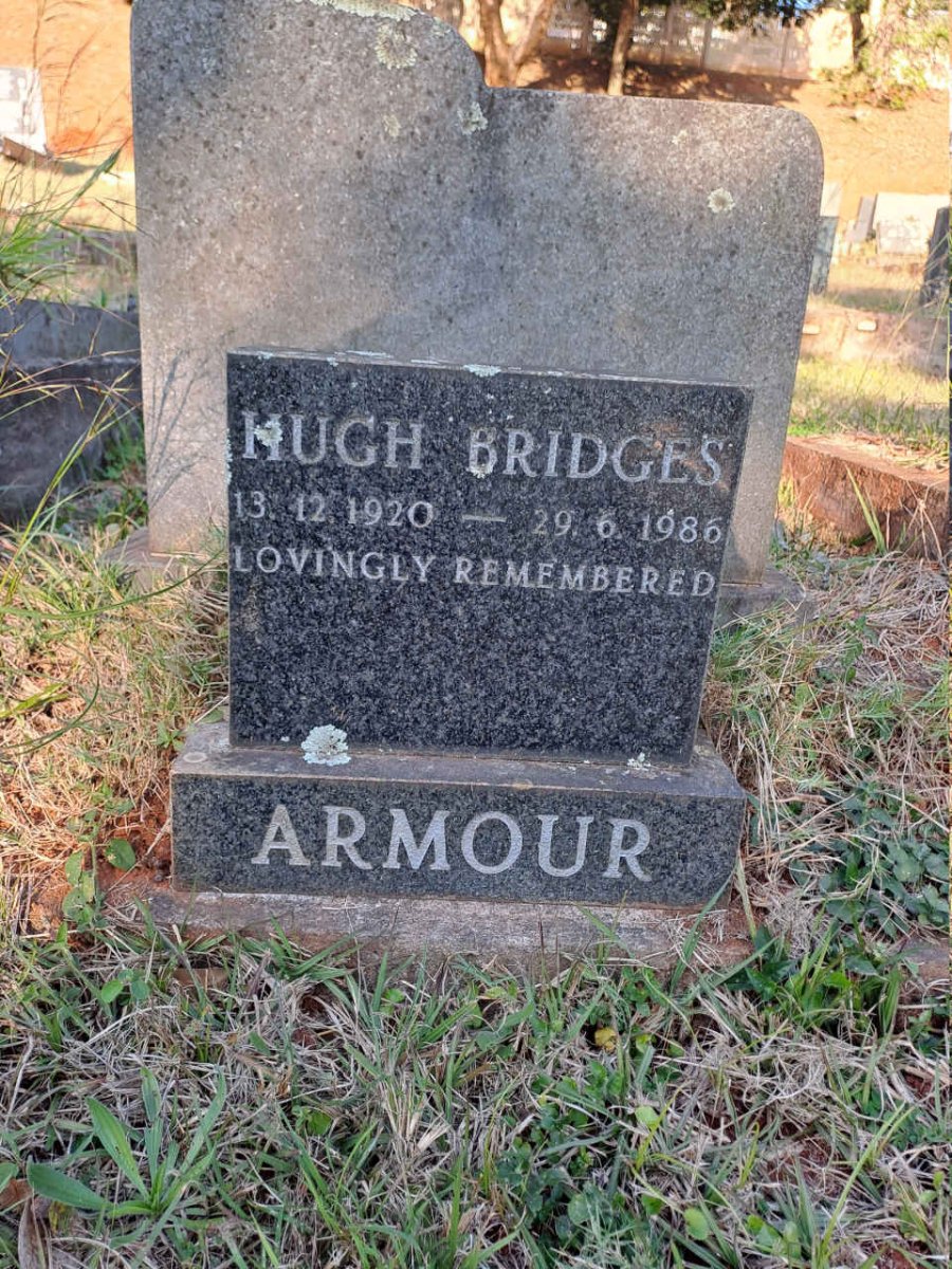 ARMOUR Hugh Bridges 1920-1986