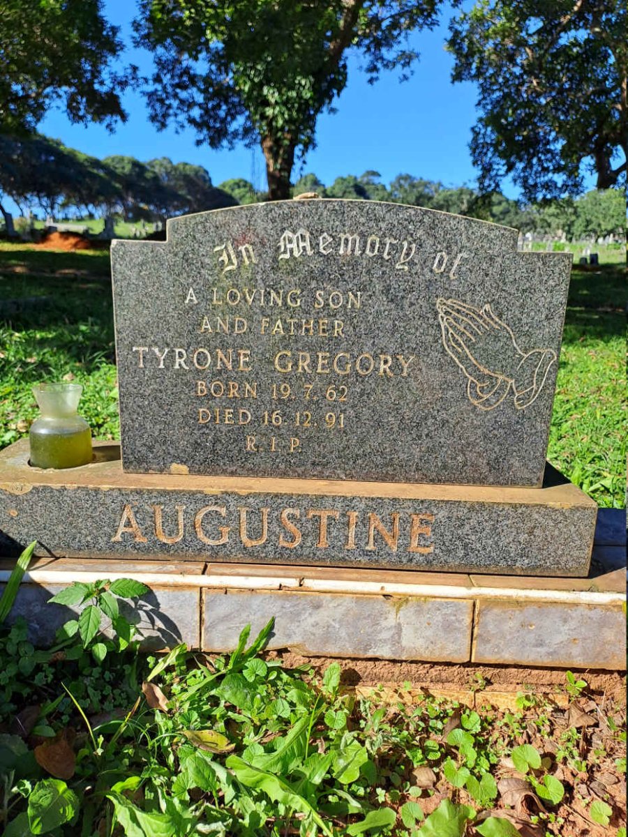 AUGUSTINE Tyrone Gregory 1962-1991