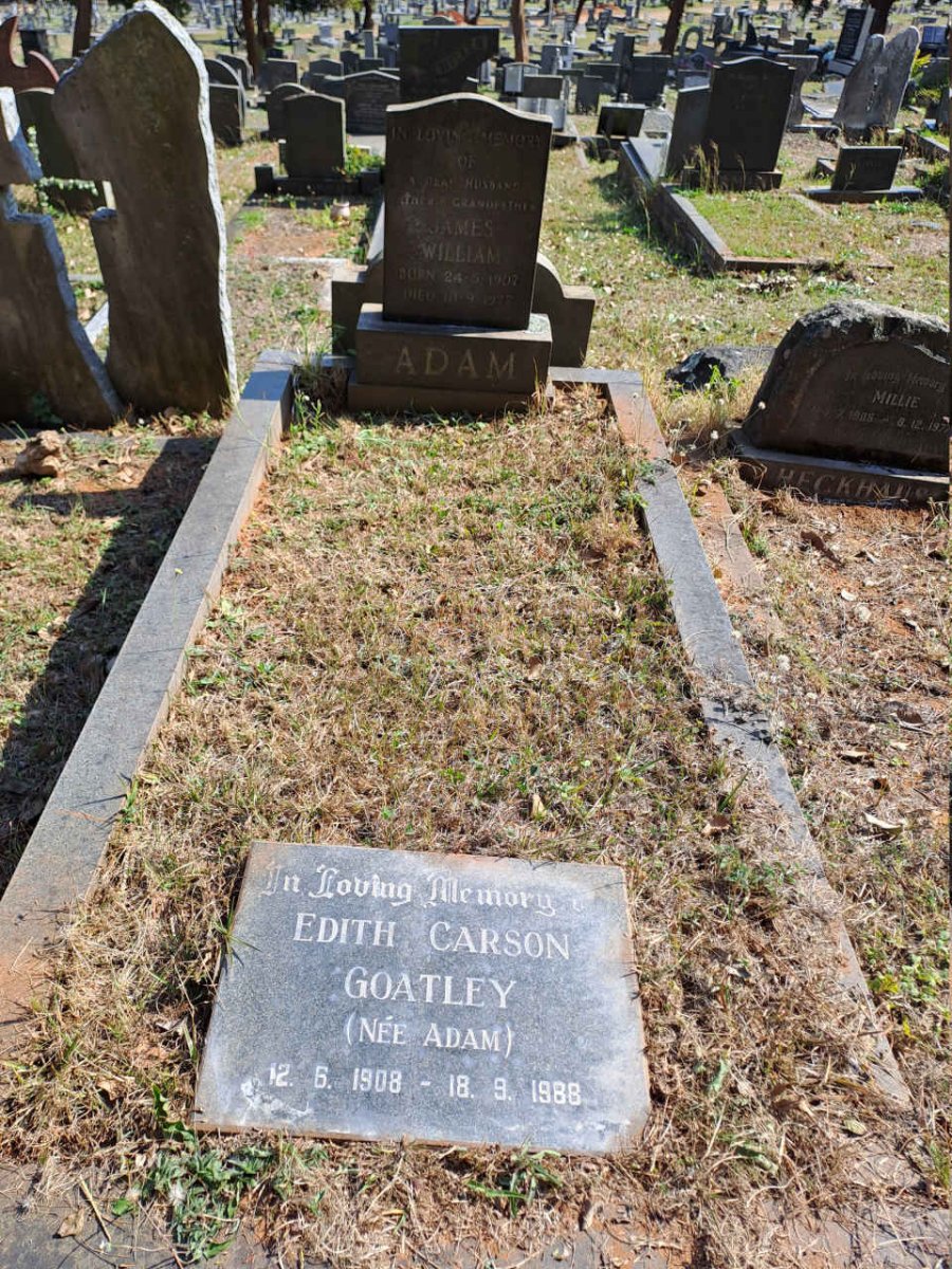 ADAM James William 1907-1977 :: GOATLEY Edith Carson nee ADAM 1908-1988 _1