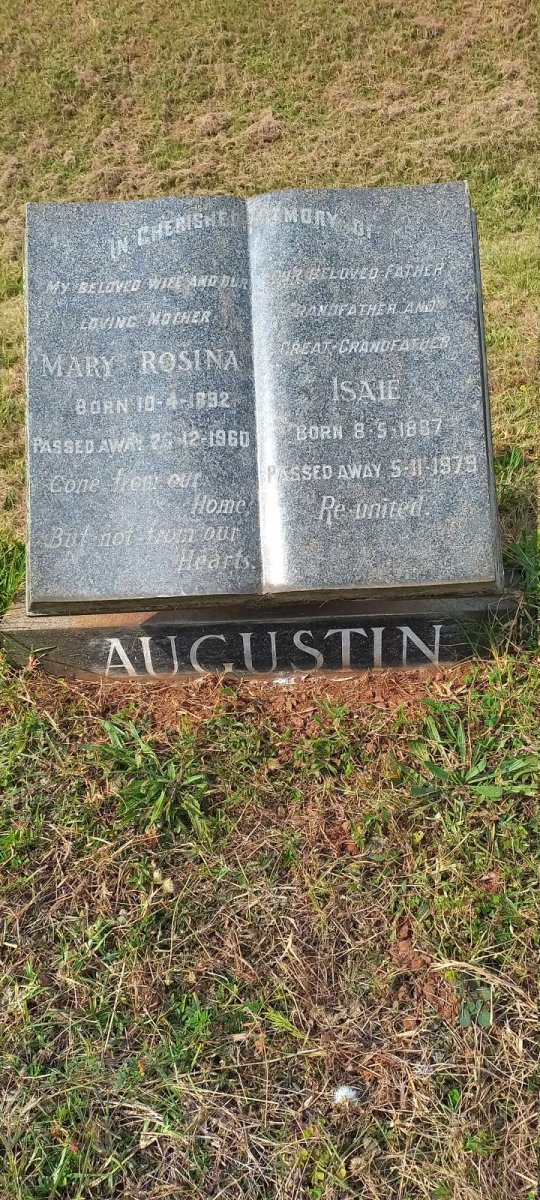 AUGUSTIN Isaie 1887-1979 & Mary Rosina 1892-1960