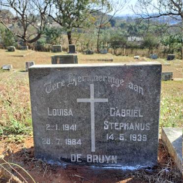 BRUYN Gabriel Stephanus, de 1939- & Louisa 1941-1984