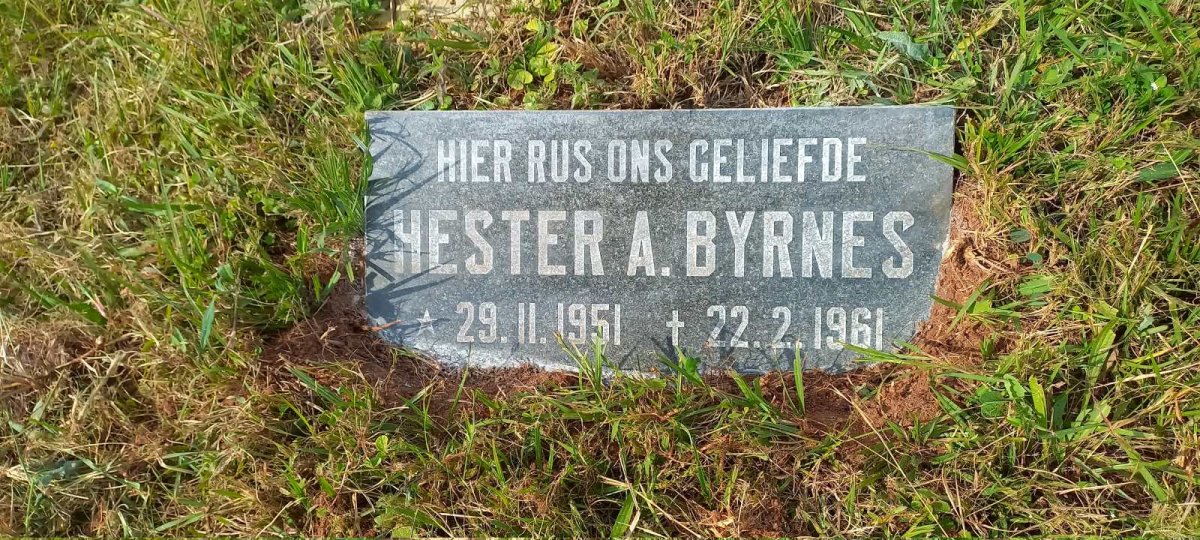 BYRNES Hester A. 1951-1961
