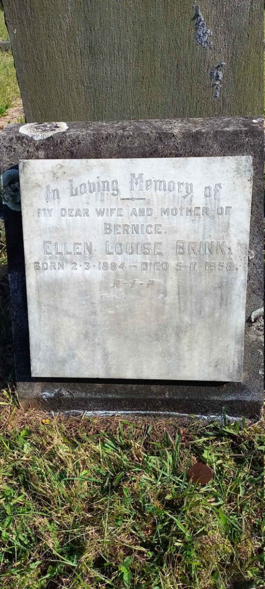 BRINK Ellen Louise 1884-1958