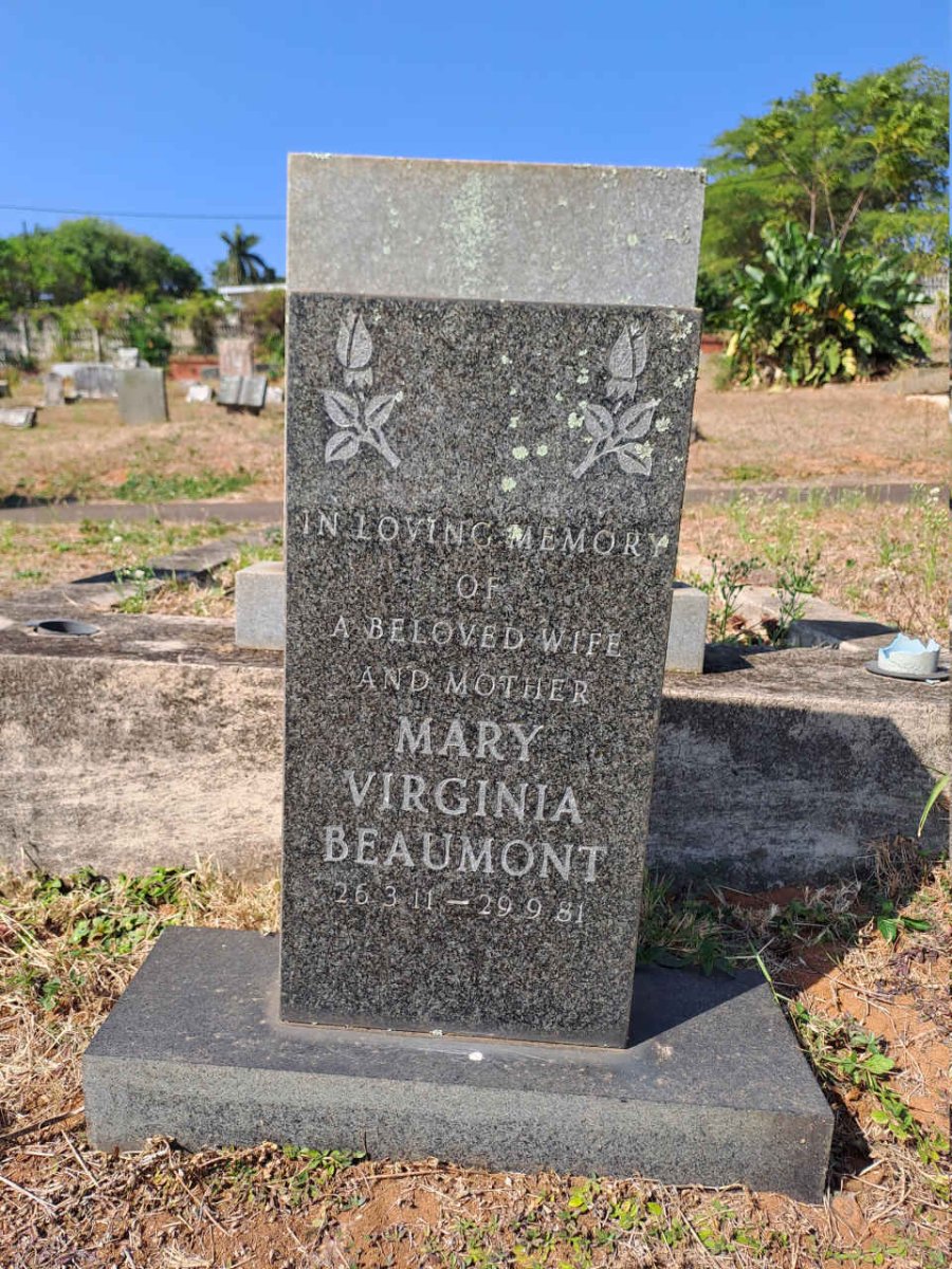 BEAUMONT Mary Virginia 1911-1981