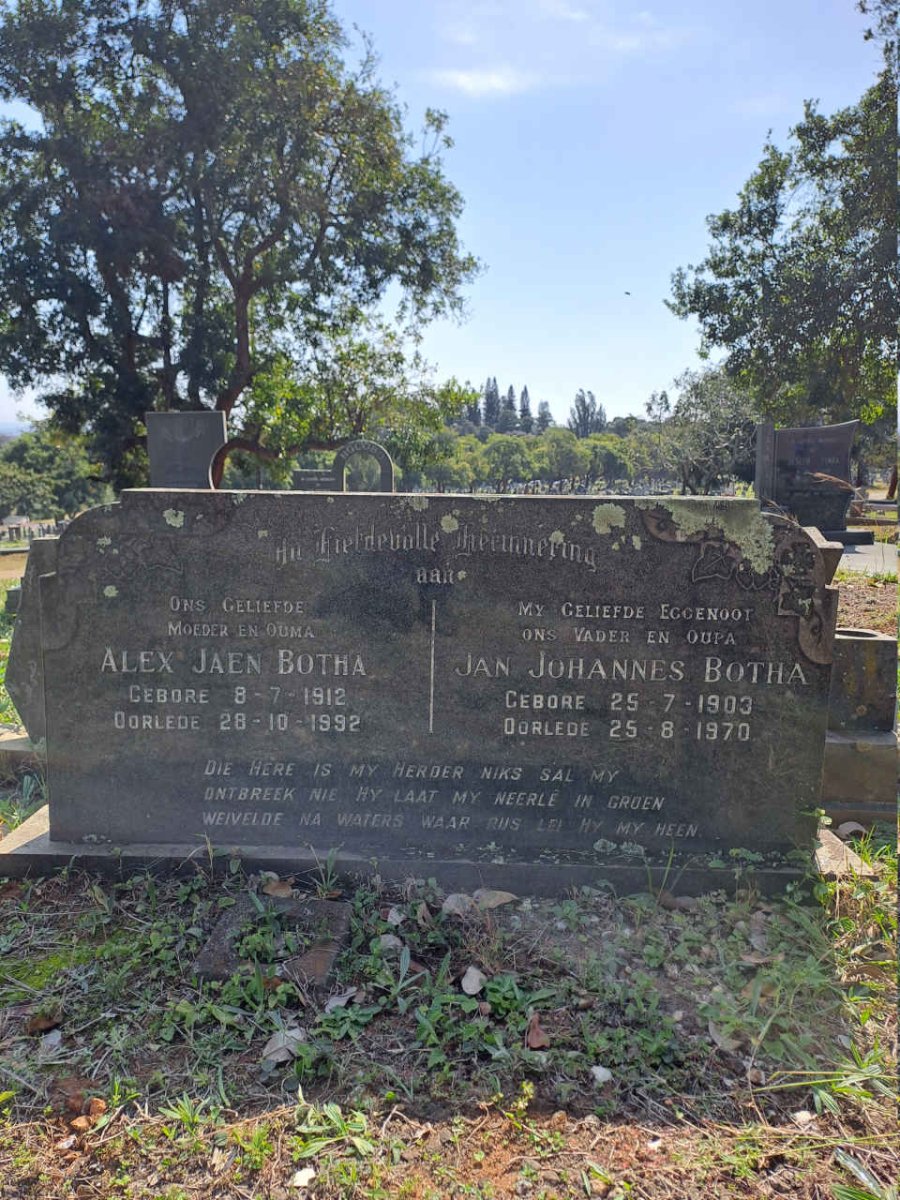 BOTHA Jan Johannes 1903-1970 & Alex Jaen 1912-1992