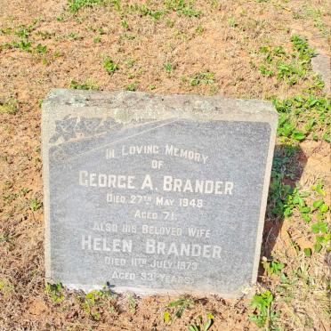 BRANDER George A. -1958 & Helen -1973