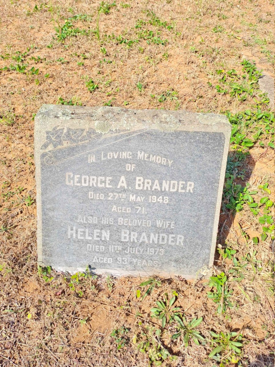 BRANDER George A. -1958 & Helen -1973