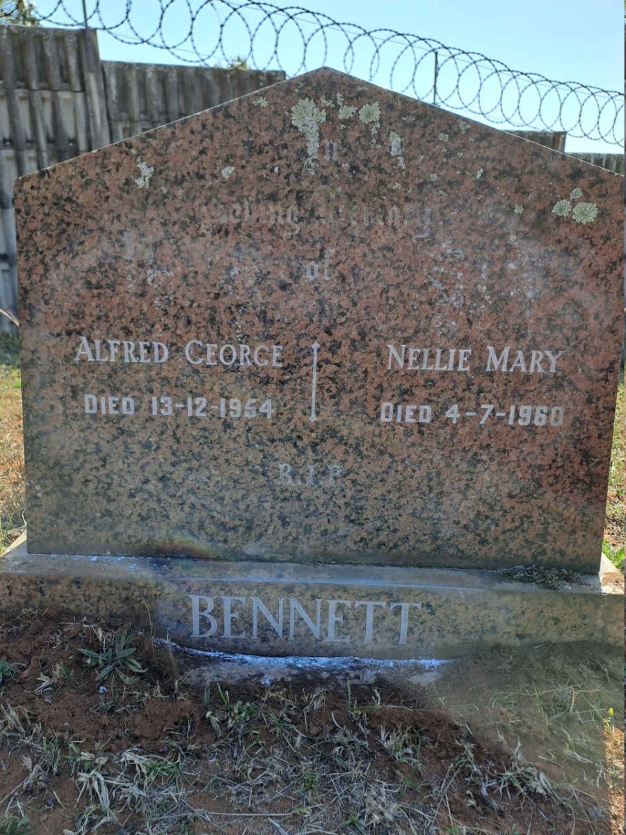 BENNETT Alfred George -1954 & Nellie Mary -1960