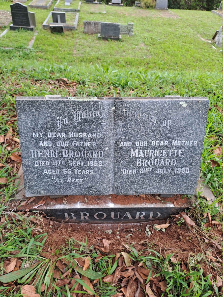 BROUARD Henri -1968 & Mauricette -1990