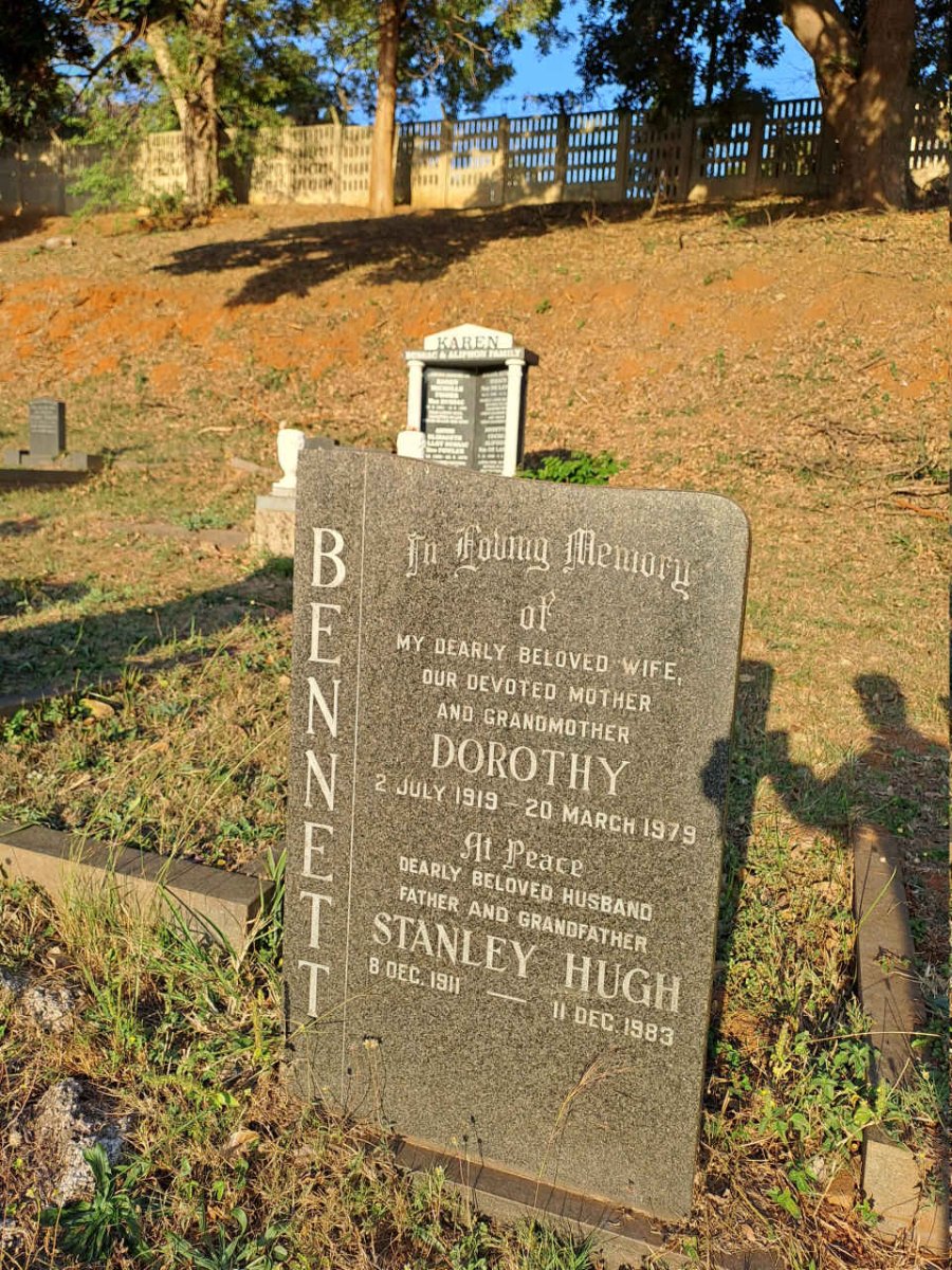 BENNETT Stanley Hugh 1911-1983 & Dorothy 1919-1979