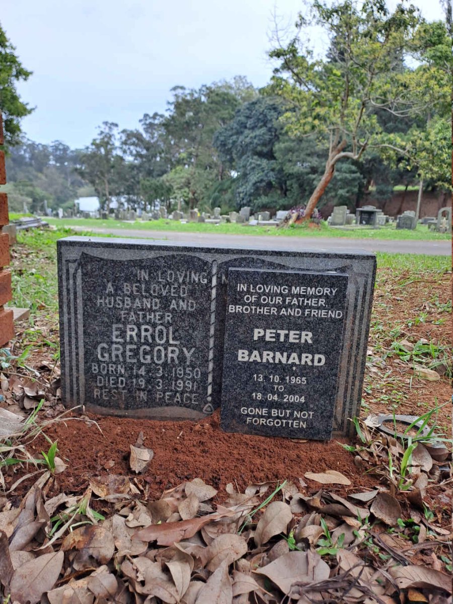 BARNARD Errol Gregory 1950-1991 :: BARNARD Peter 1965-2004
