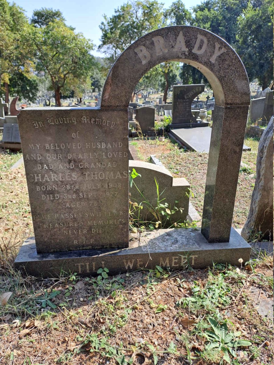 BRADY Charles Thomas 1902-1977
