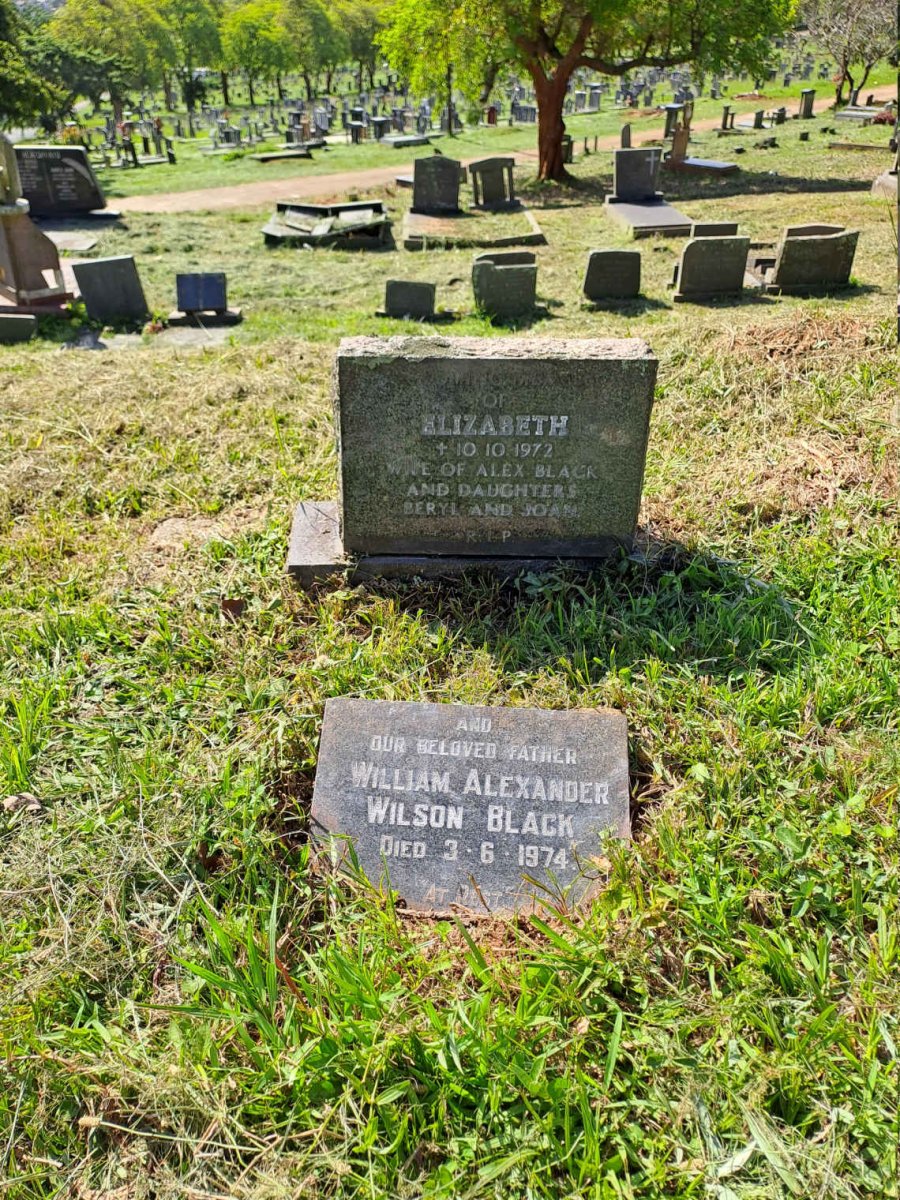 BLACK William Alexander Wilson -1974 & Elizabeth -1972