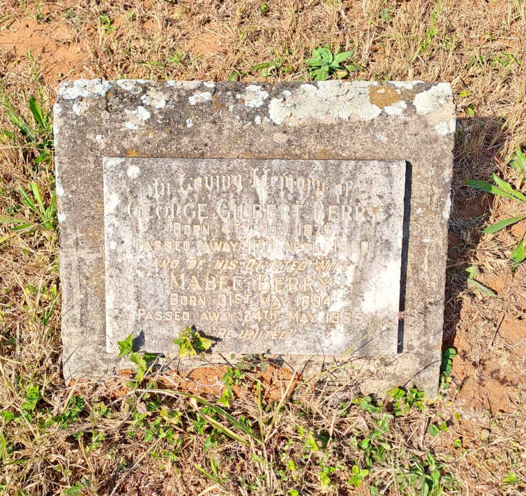 BERRY George Gilbert 1875-19?0 & Mabel 1894-1965