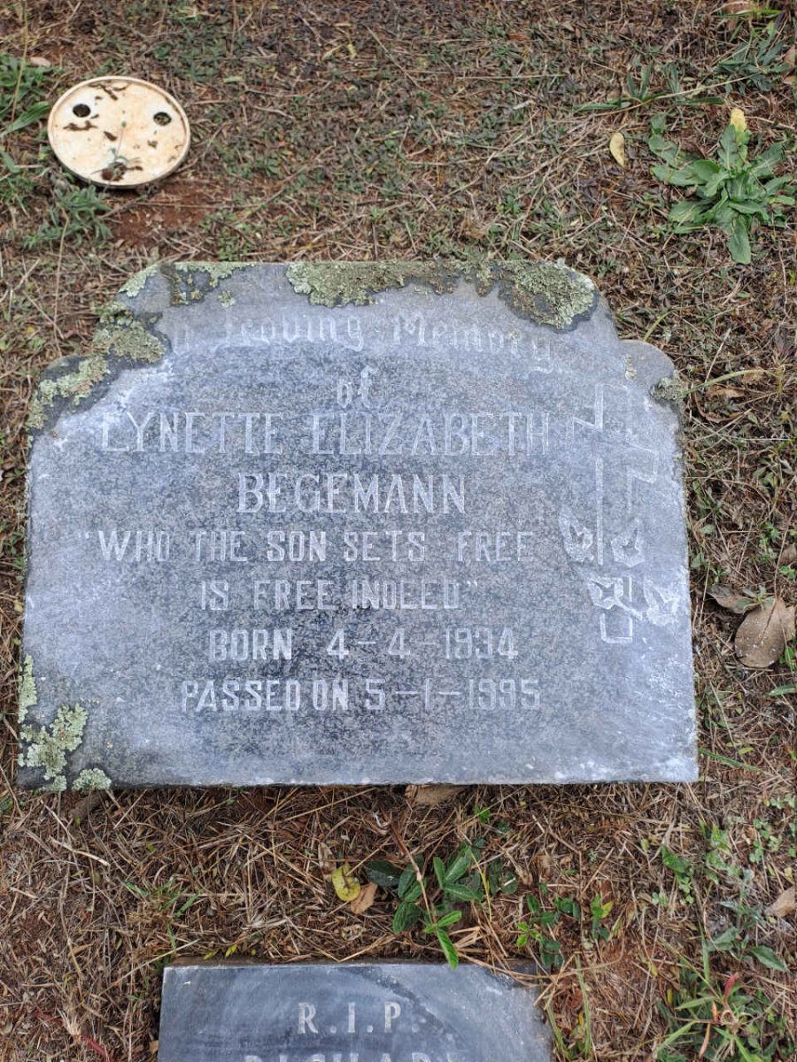 BEGEMANN Lynette Elizabeth 1934-1995