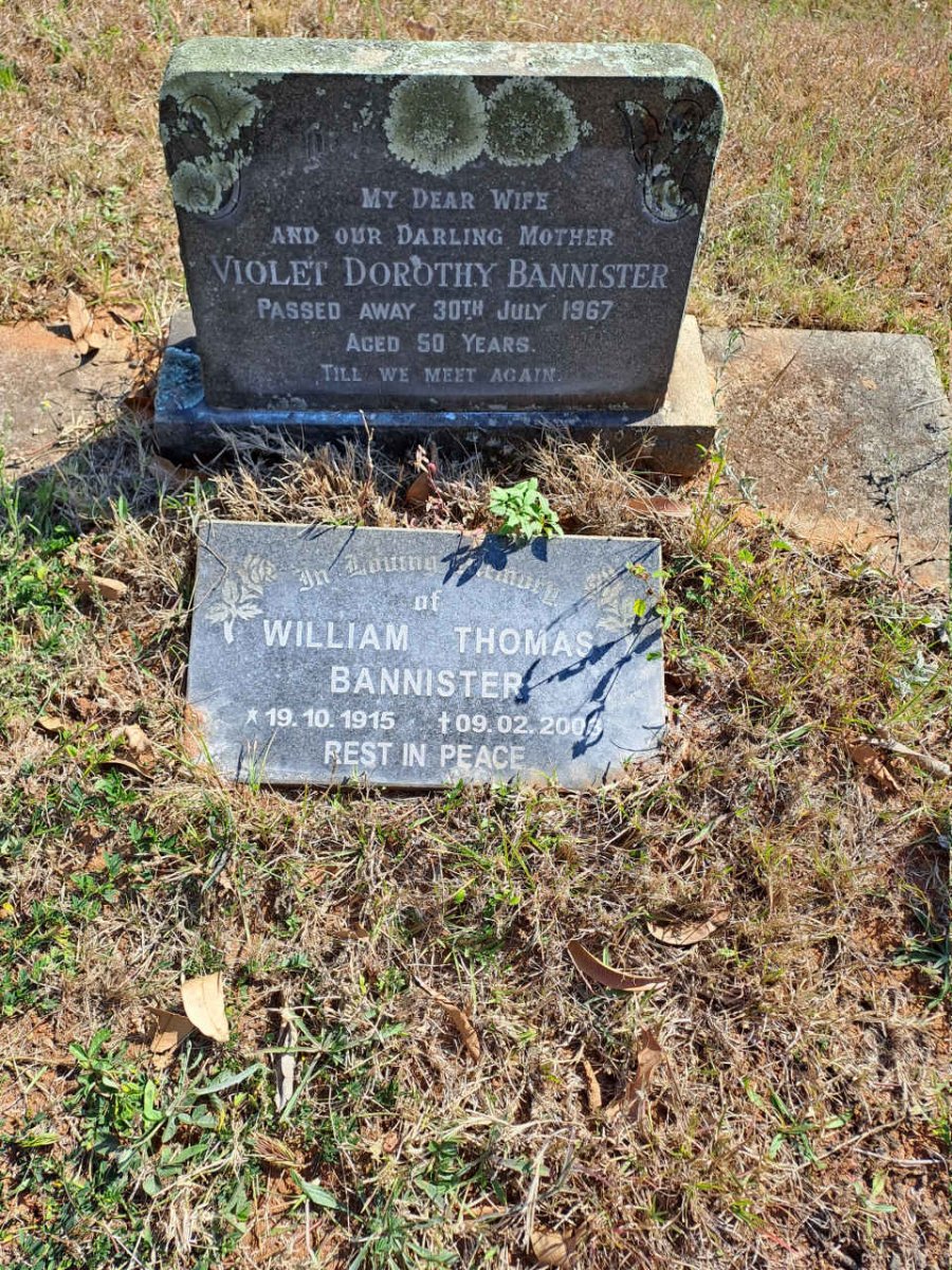 BANNISTER William Thomas 1915-2003 & Violet Dorothy -1967