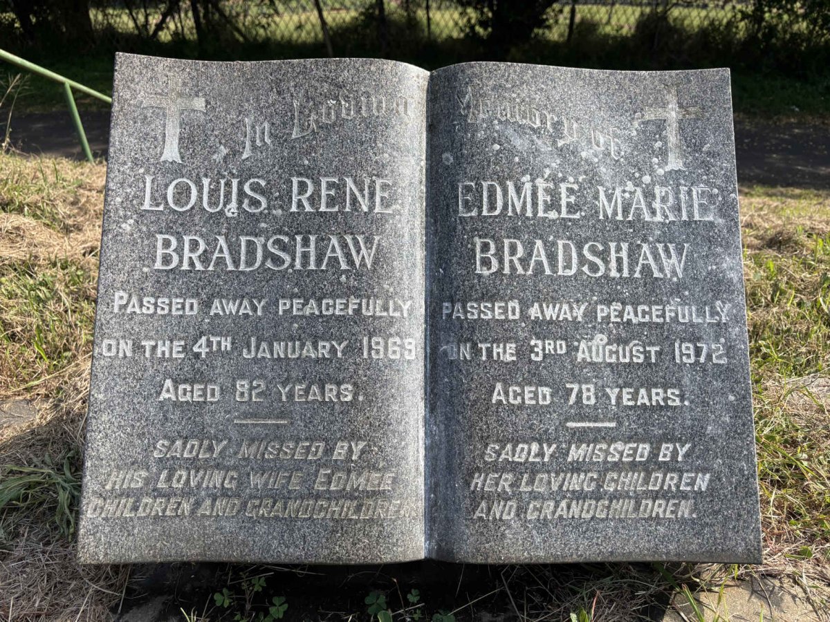 BRADSHAW Louis Rene -1969 & Edmee Marie -1972