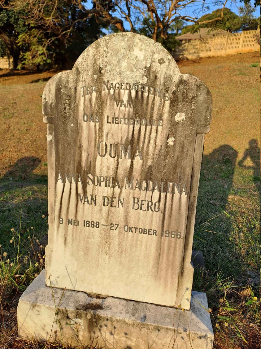 BERG Anna Sophia Magdalena, van den 1888-1966