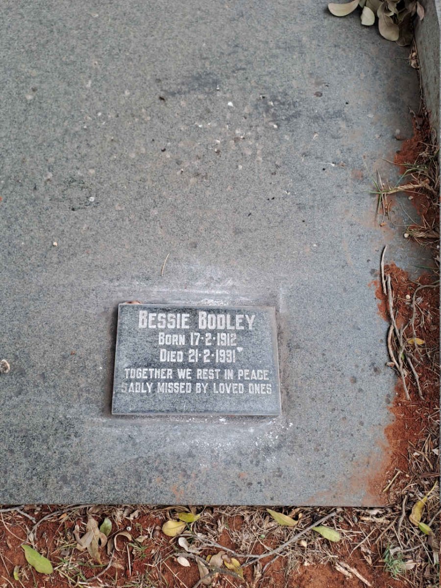 BODLEY Bessie 1912-1991