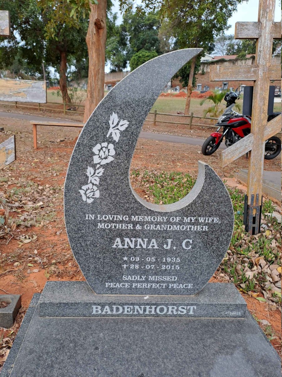 BADENHORST Anna J.C. 1935-2015