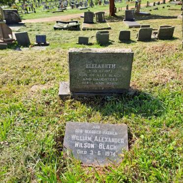 BLACK William Alexander Wilson -1974 & Elizabeth -1972