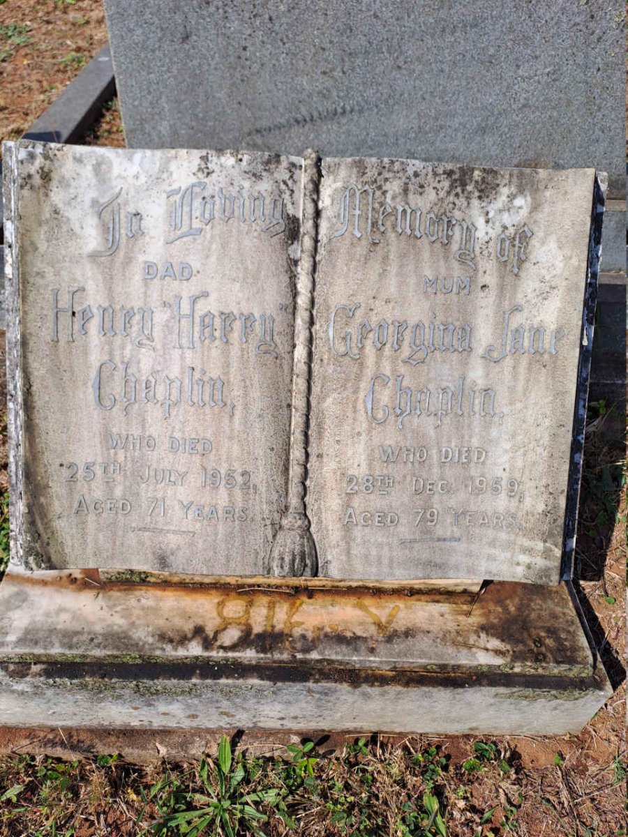 CHAPLIN Henry Harry -1952 & Georgina Jane -1959