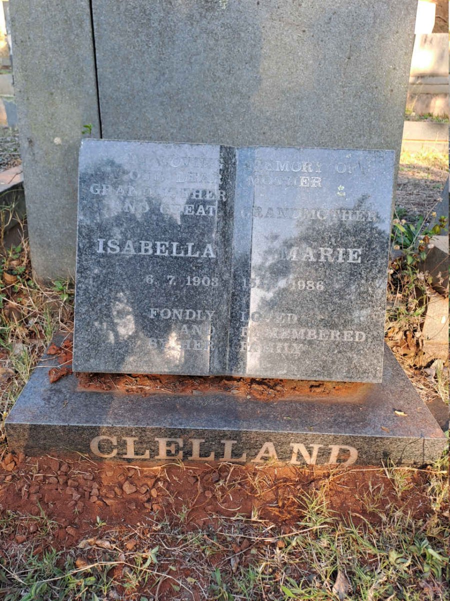 CLELLAND Isabella Marie 1903-1986