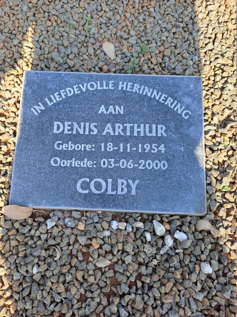COLBY Denis Arthur 1954-2000