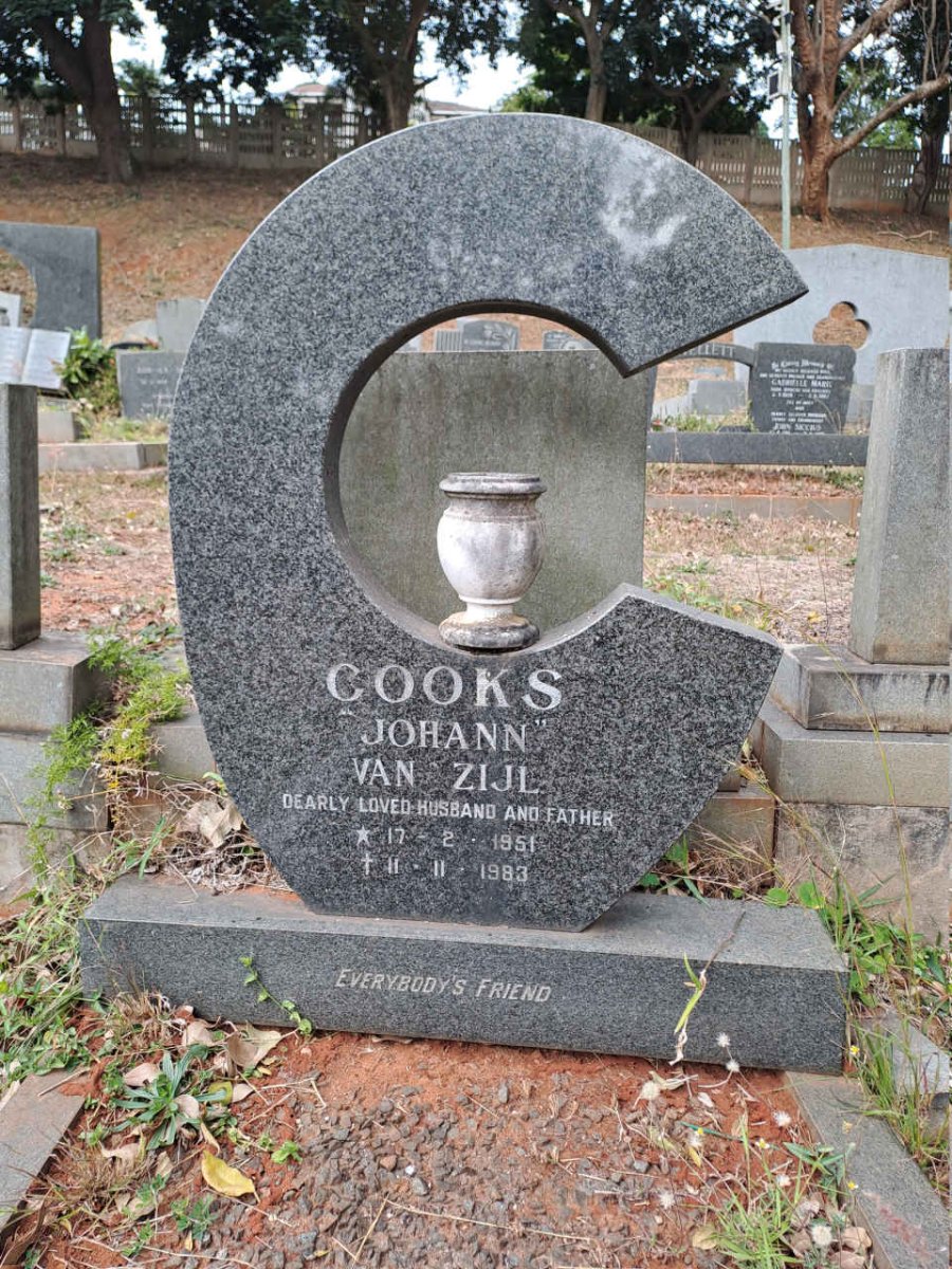 COOKS Johann Van Zijl 1951-1983