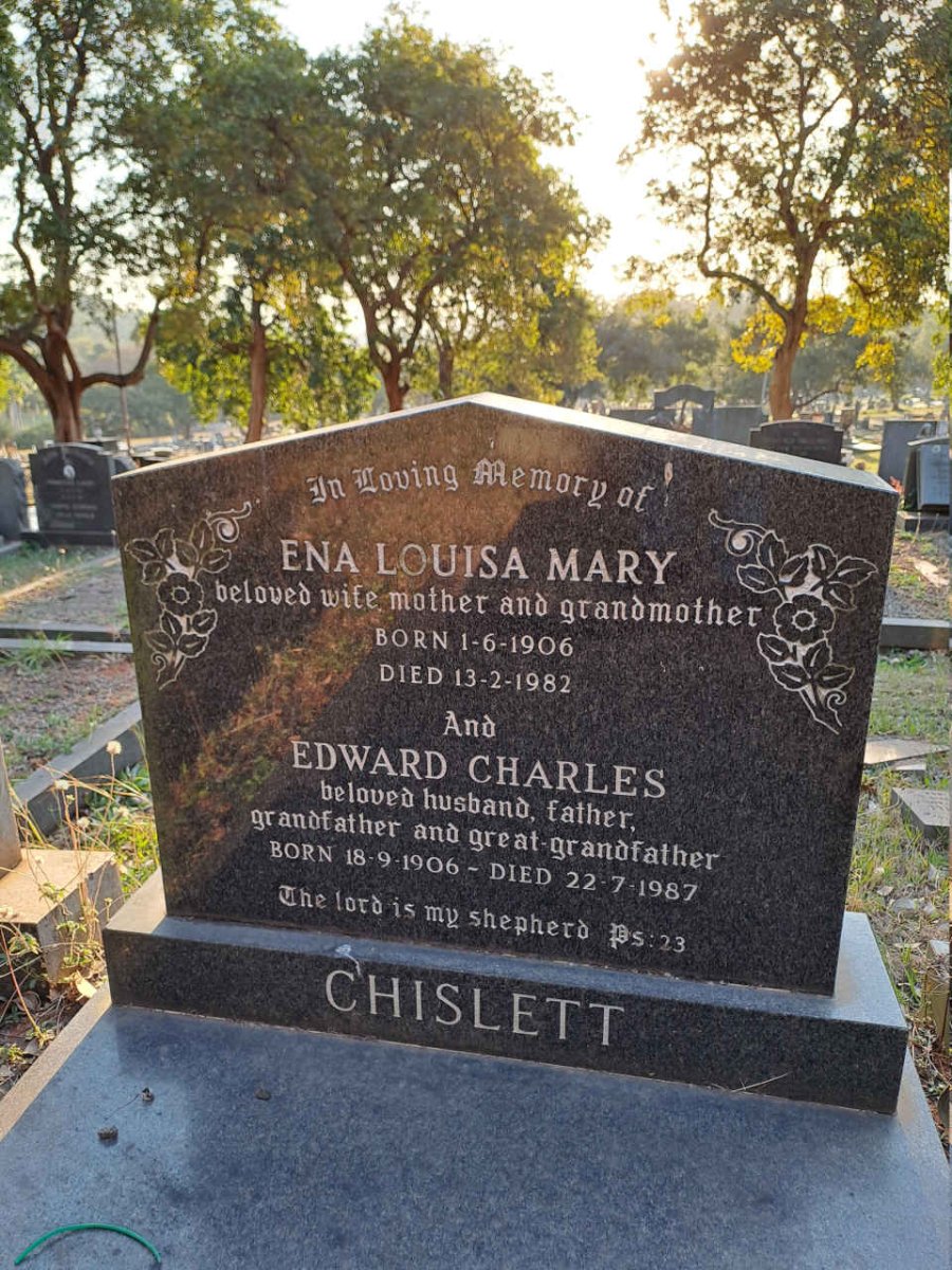 CHISLETT Edward Charles 1906-1987 & Ena Louisa Mary 1906-1982