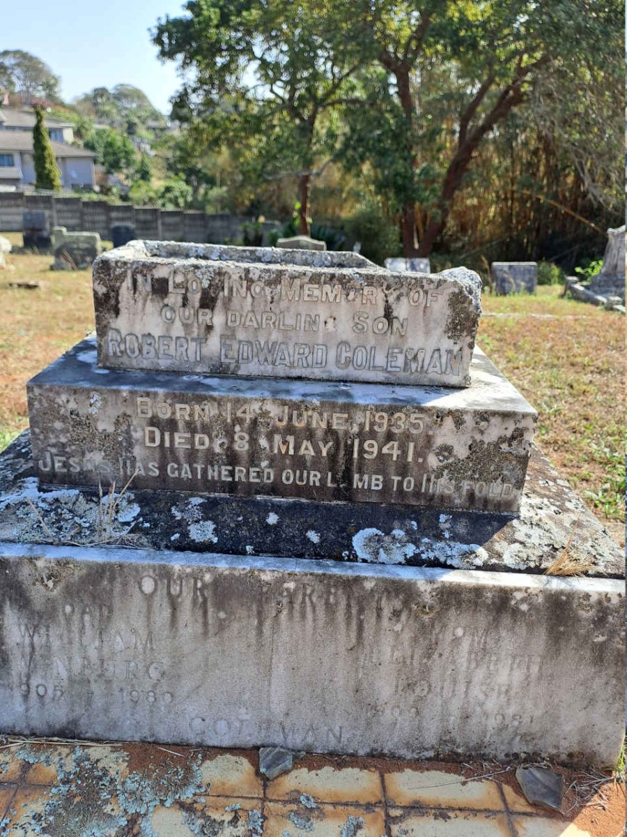 COLEMAN Robert Edward 1935-1941
