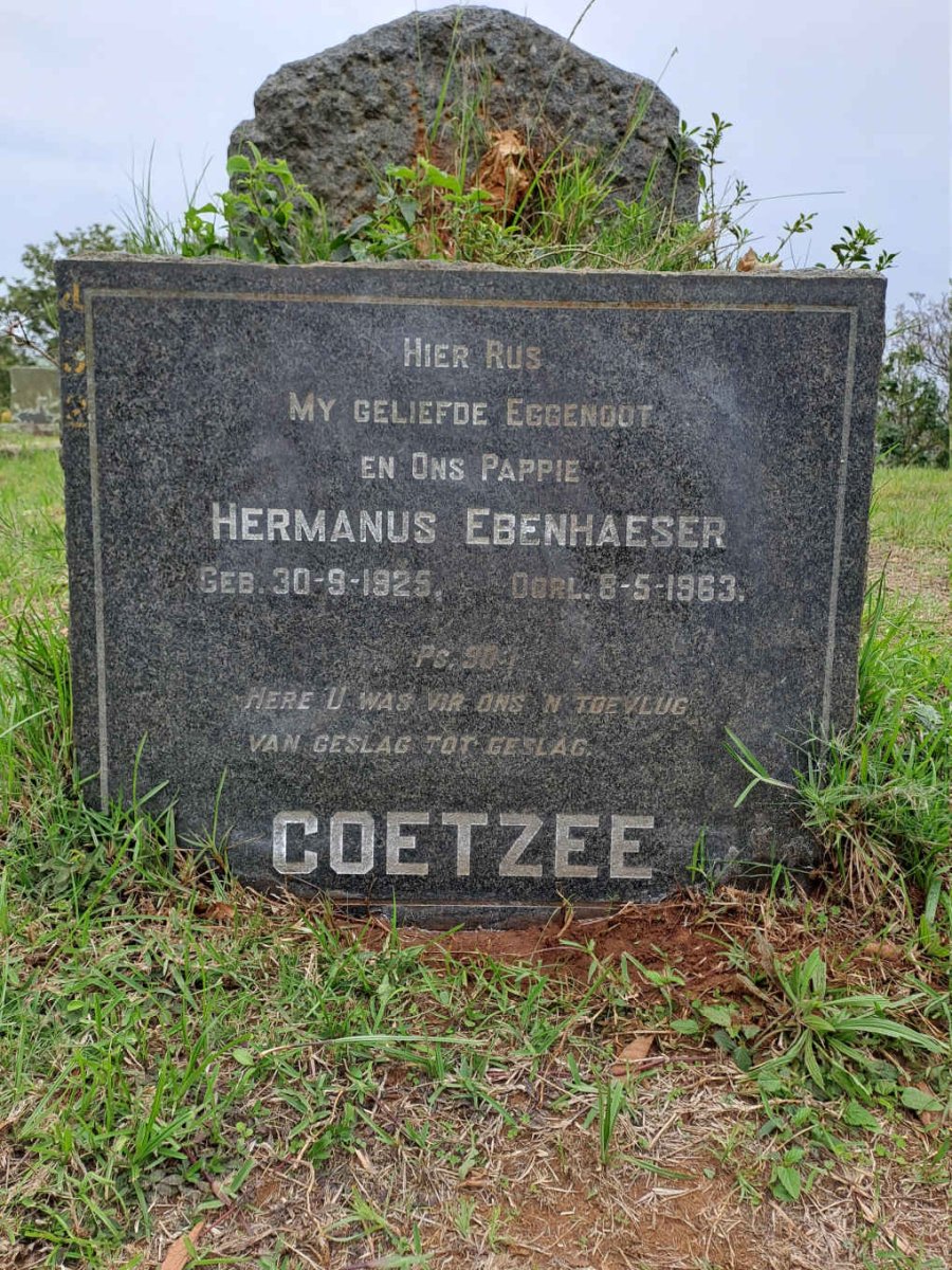 COETZEE Hermanus Ebenhaeser 1925-1963