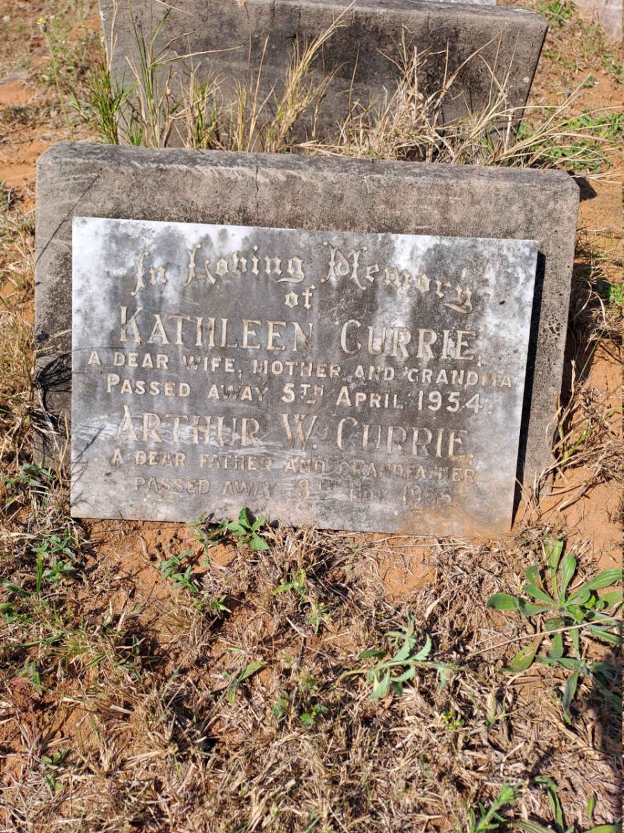 CURRIE Arthur W.  -1955 & Kathleen -1954
