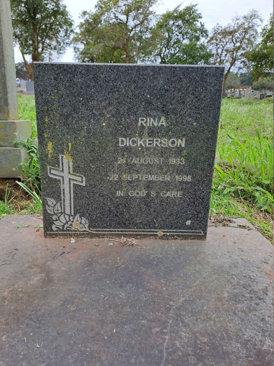 DICKERSON Rina 1933-1998