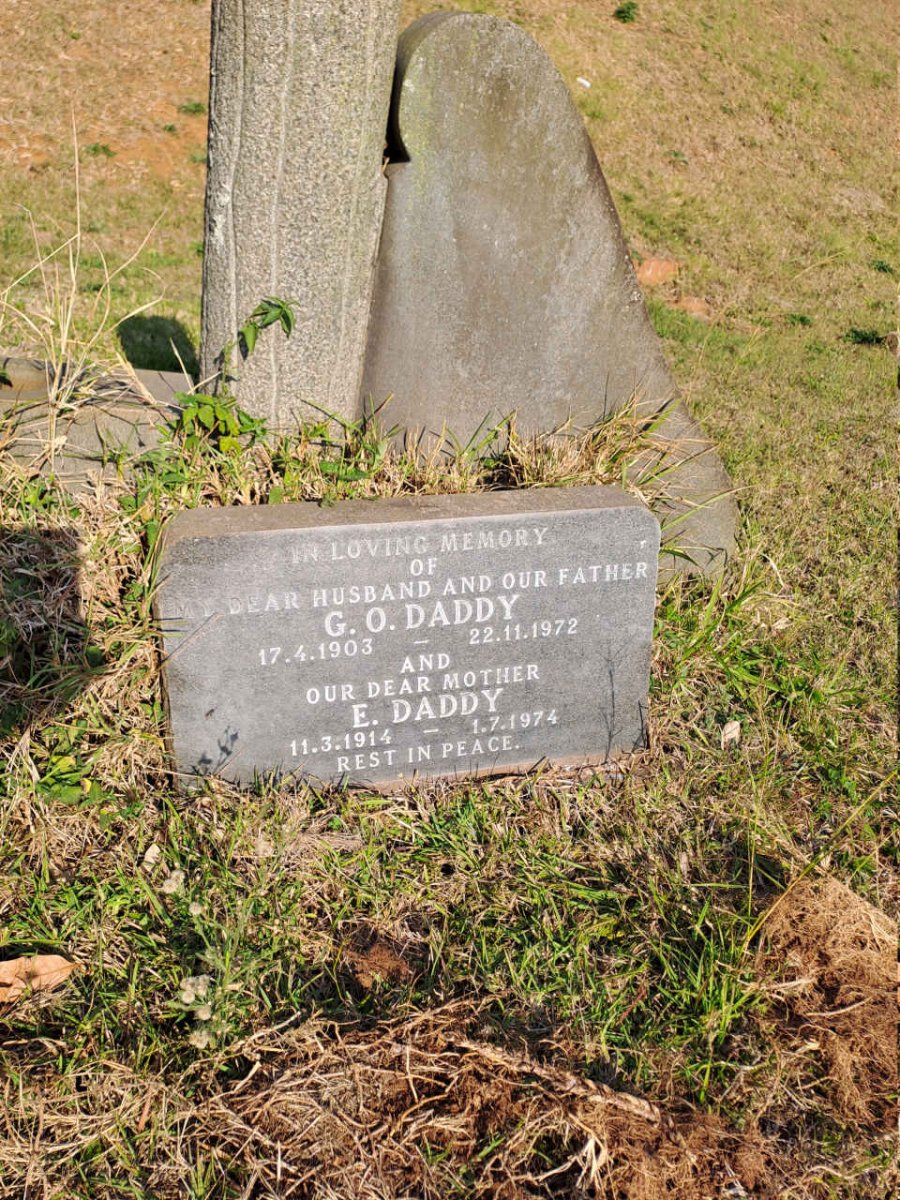 DADDY G.O. 1903-1972 & E. 1914-1974