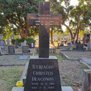 DEACONOS Kyriacos Christos 1919-1985 & Myrianthi 1933-2021