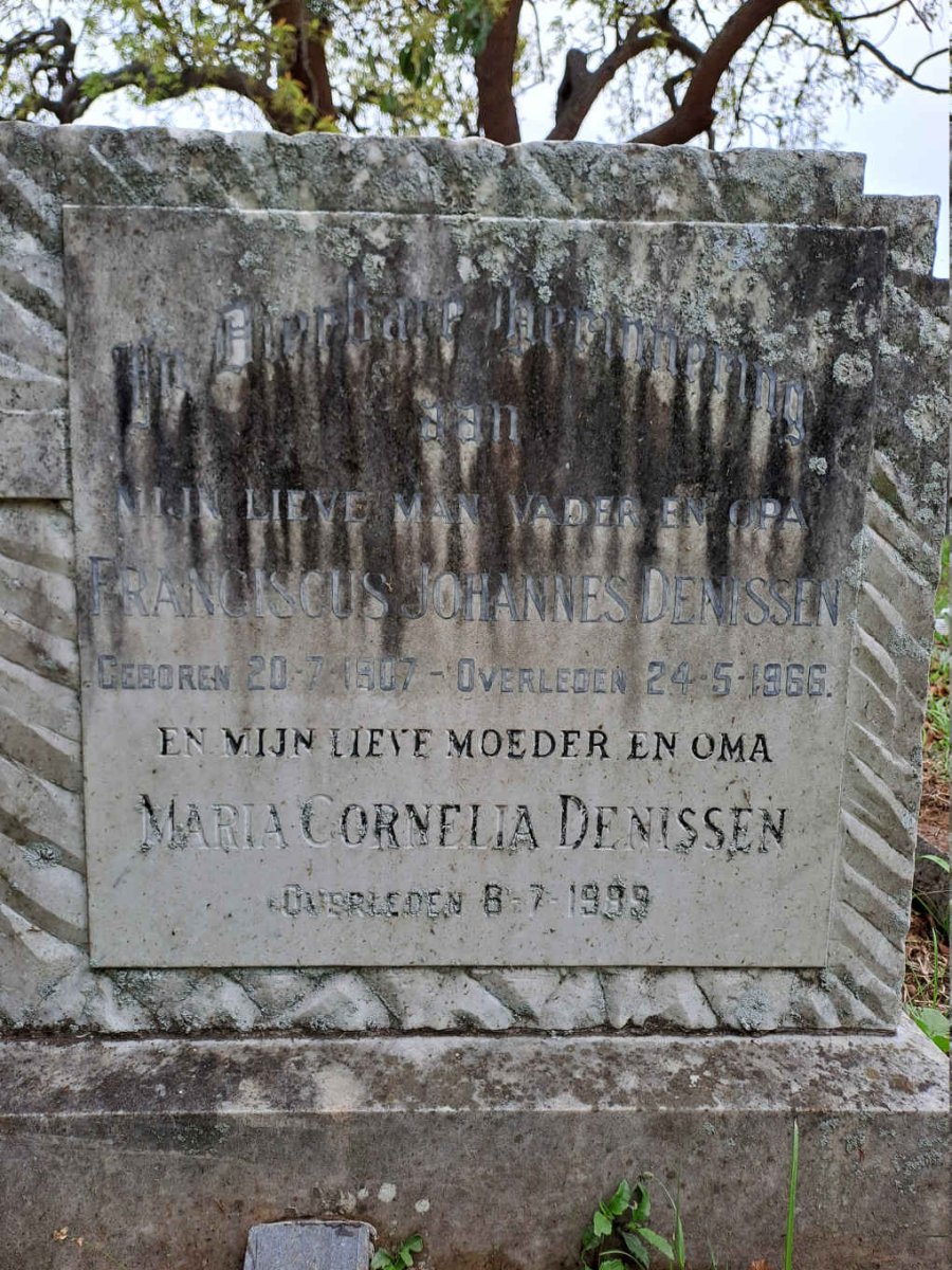 DENISSEN Franciscus Johannes 1907-1966 & Maria Cornelia -1989