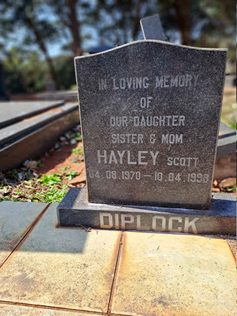 DIPLOCK Hayley Scott 1970-1999