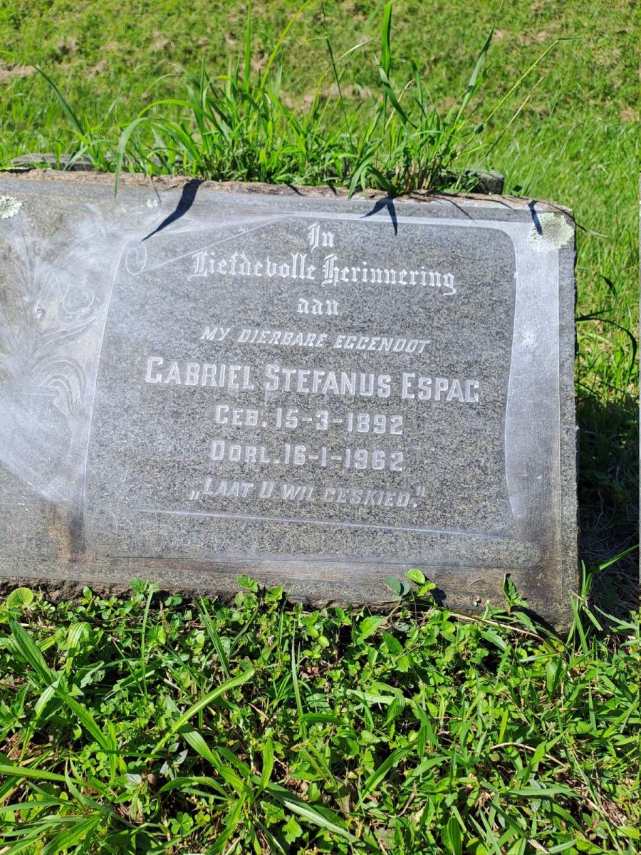ESPAG Gabriel Stefanus 1892-1962