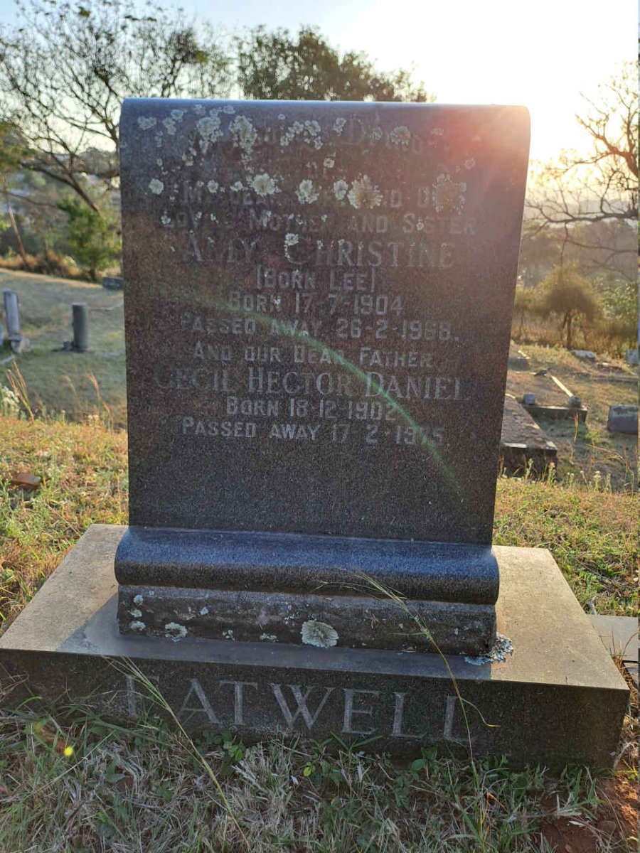 EATWELL Cecil Hector Daniel 1902-1975 & Amy Christine LEE 1904-1968