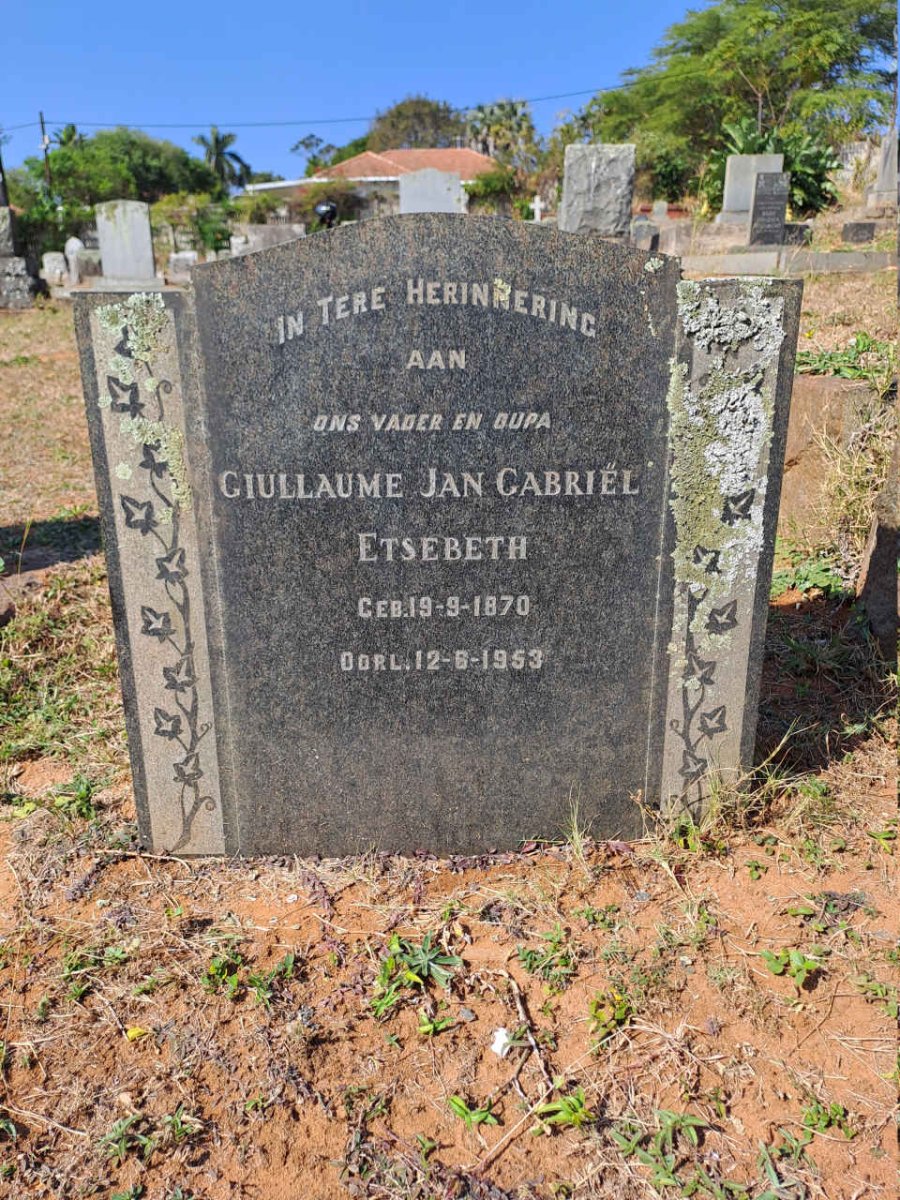 ETSEBETH Giullaume Jan Gabriel 1870-1953
