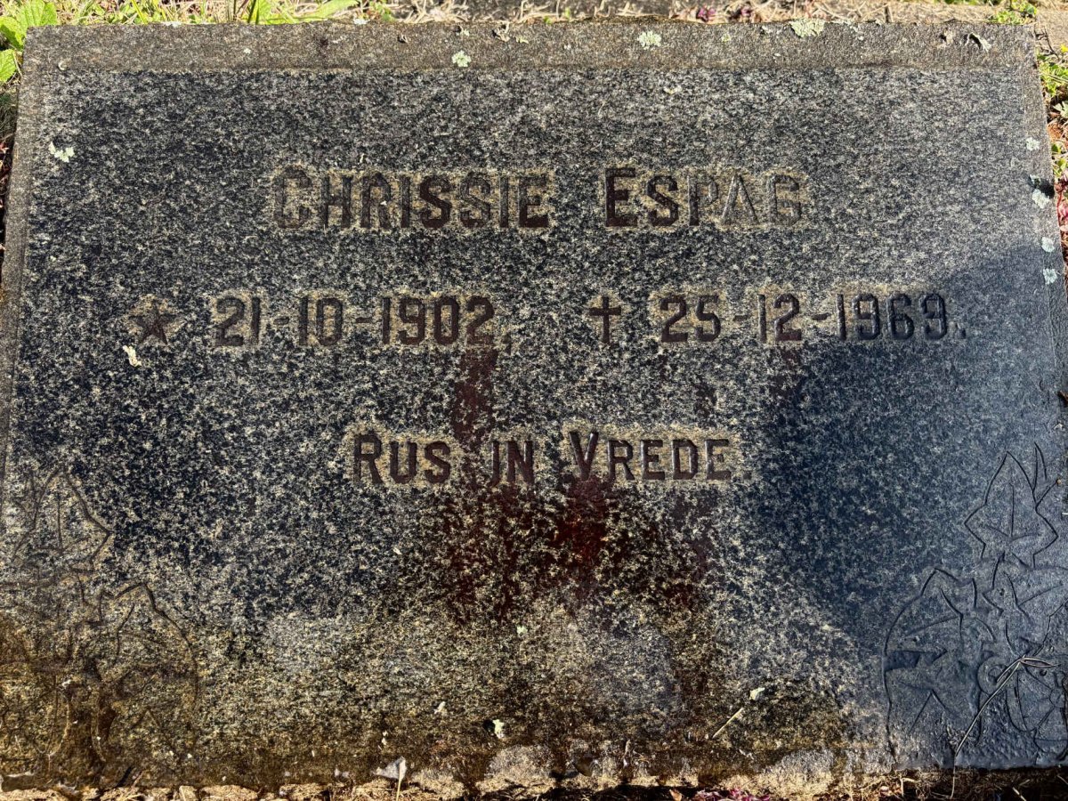 ESPAG Chrissie 1902-1969