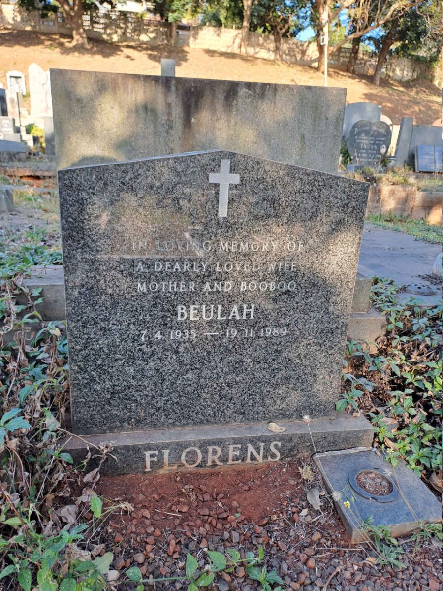 FLORENS Beulah 1935-1989