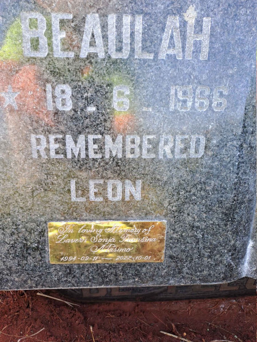 FLEURS Beaulah Ann, de 1966-1996 :: MASIMO Laverne Sonja Fransina 1994-2022 _2