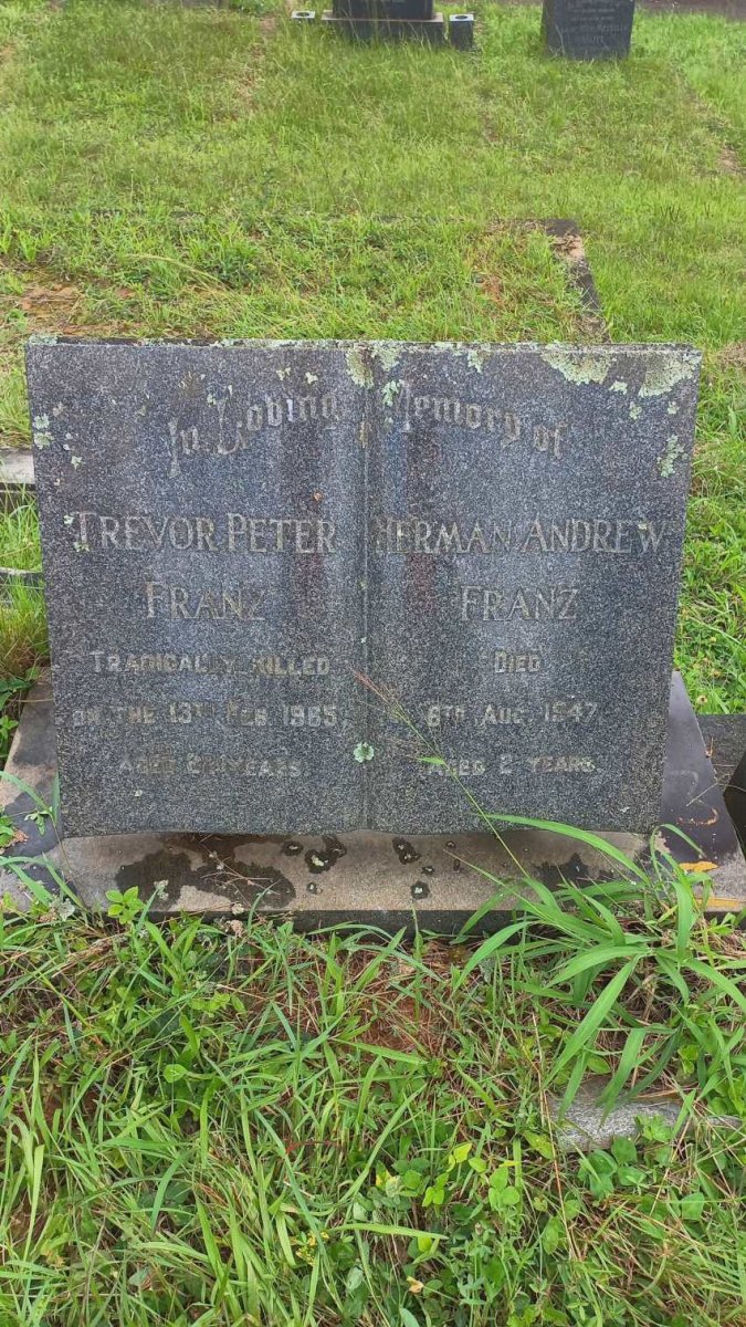 FRANZ Trevor Peter -1965 :: FRANZ Herman Andrew -1947