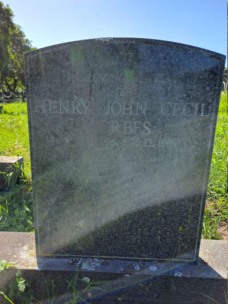 FORBES Henry John Cecil -1996