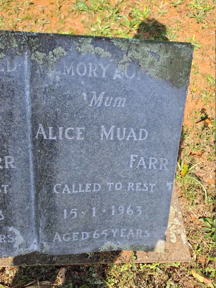 FARR Alice Maud -1963